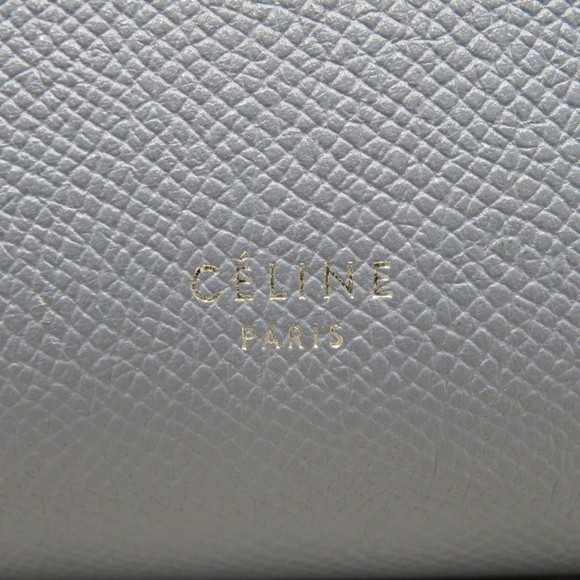 CELINE Belt Bag Micro Handbag Blue Leather - Picture 9 of 16